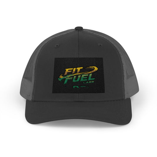Trucker Cap — "Fit Fuel" Retro Sport Logo Snapback