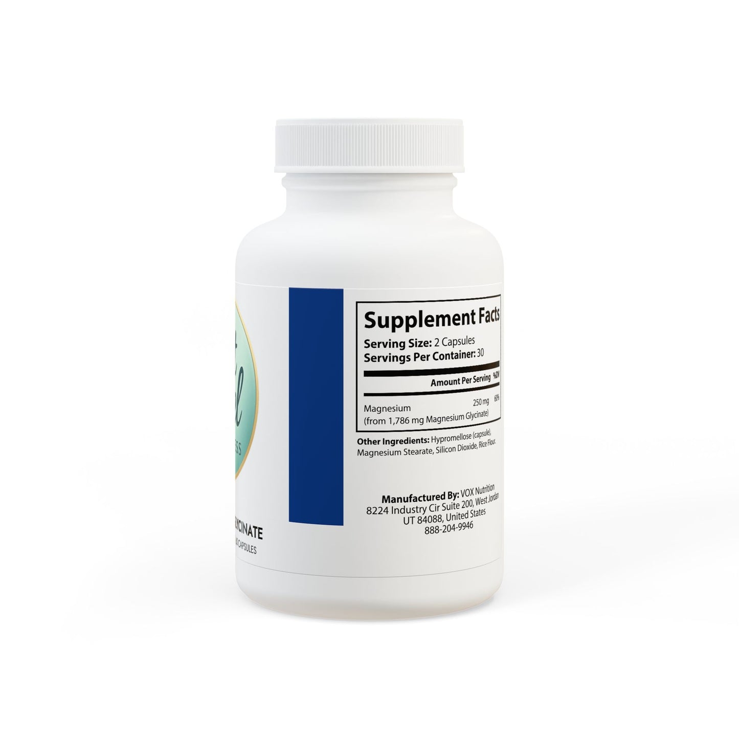 Magnesium Glycinate Supplement (60 Capsules)