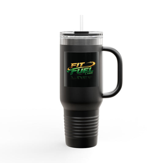 Fit Fuel Insulated Travel Mug | 40oz Large Coffee Cup for On-the-Go Hydration