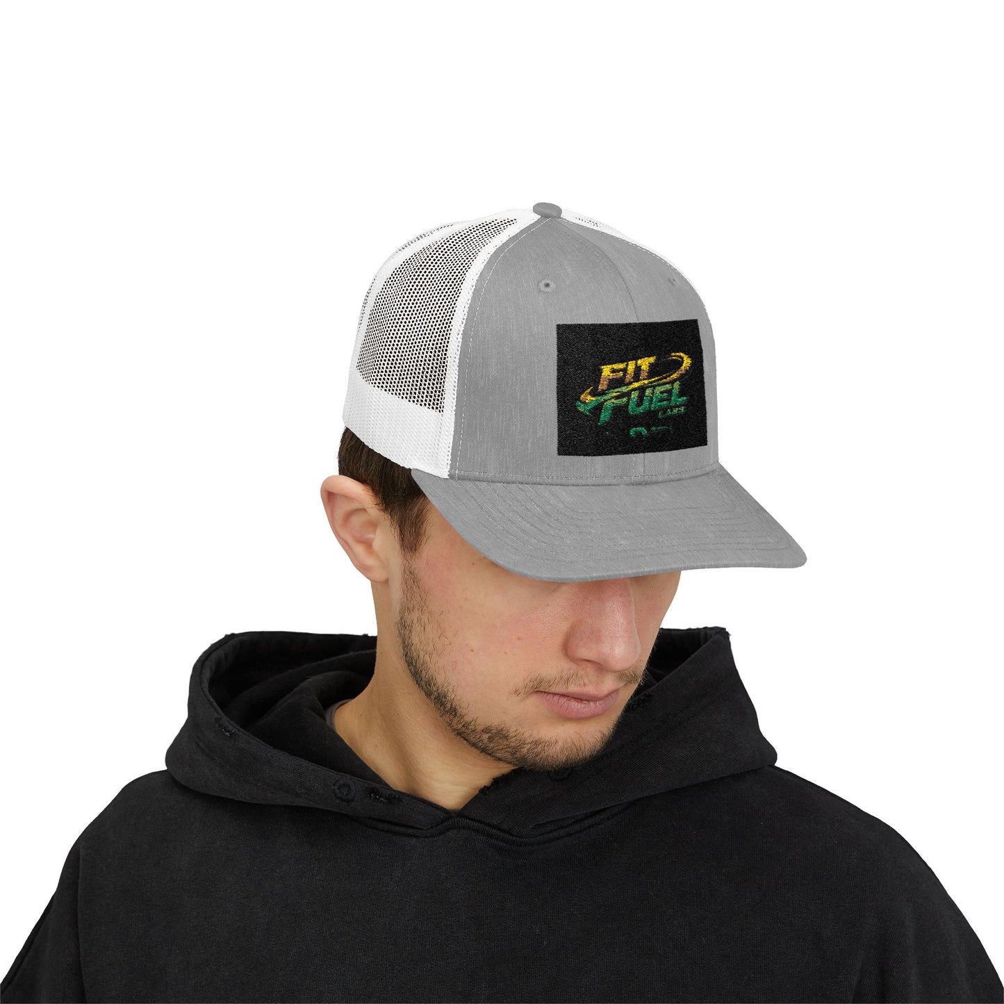 Trucker Cap — "Fit Fuel" Retro Sport Logo Snapback