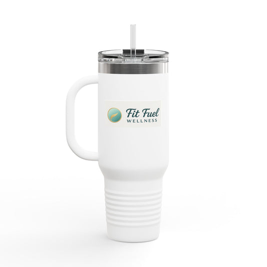 Fit Fuel Insulated Travel Mug | 40oz Large Coffee Cup for On-the-Go Hydration
